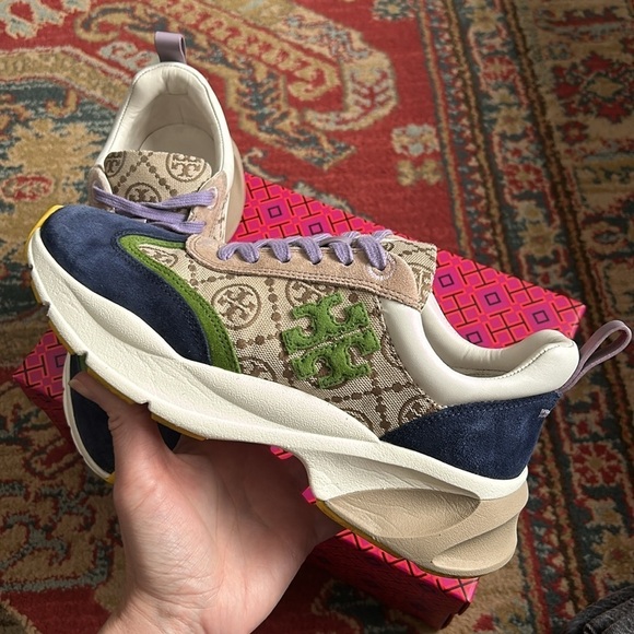 Tory Burch T Monogram Good Luck Trainer - Picture 11 of 16